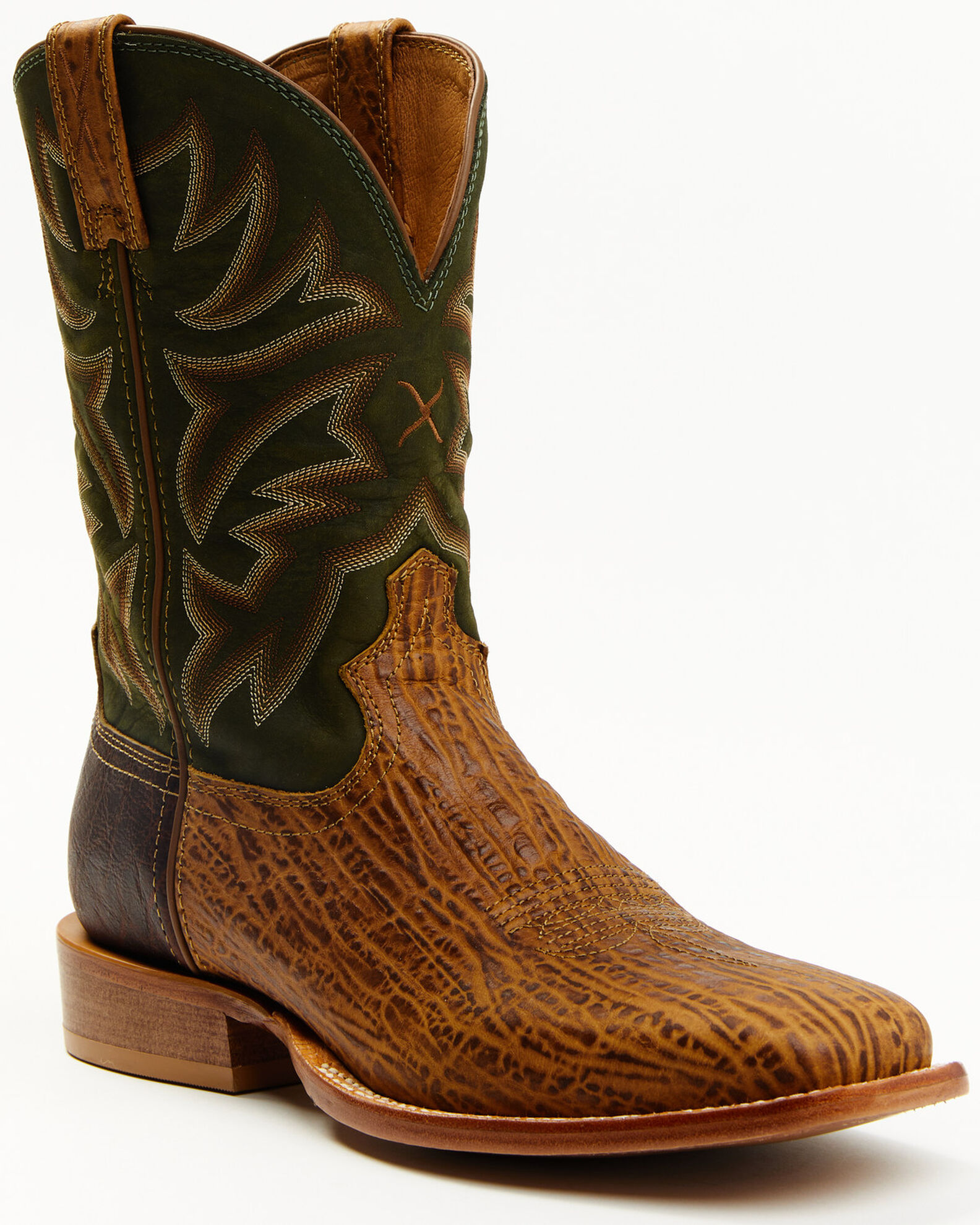 TWISTED X MEN'S 11" TECH WESTERN BOOTS - BROAD SQUARE TOE