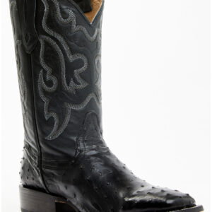 CODY JAMES MEN'S EXOTIC FULL QUILL OSTRICH WESTERN BOOTS - BROAD SQUARE TOE